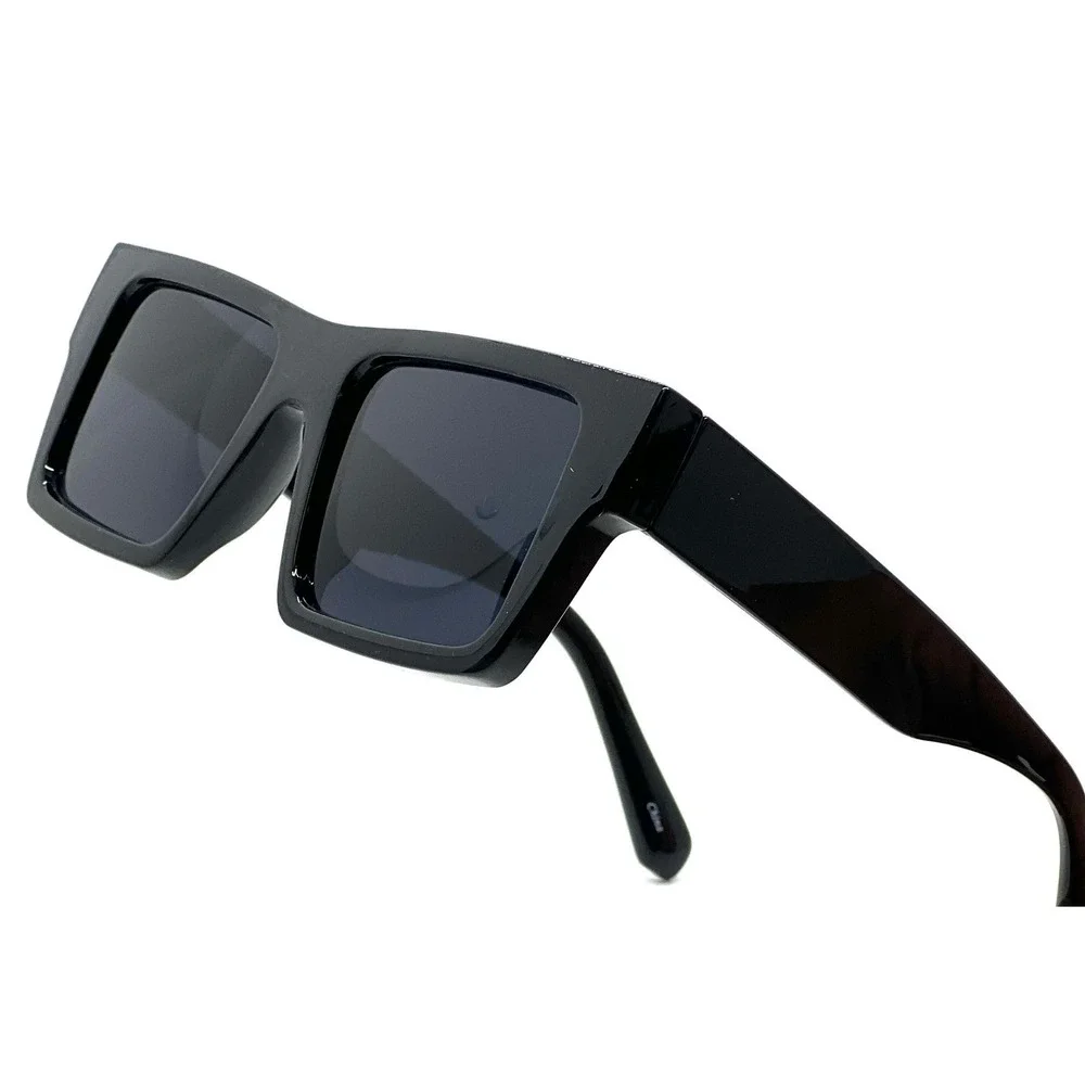 MEN CLASSY THICK BOLD SQUARE SUNGLASSES SPORT‎ CASUAL RETRO DESIGNER FASHION NEW